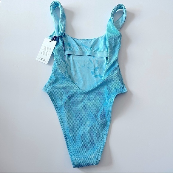VITAMIN A Reese One Piece Swimsuit Size 8 Turquoise - Picture 4 of 9